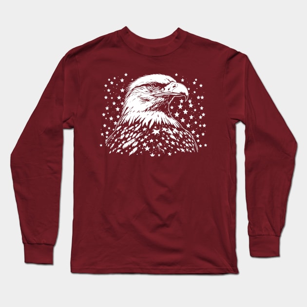 eagle star strippes Long Sleeve T-Shirt by megadeisgns